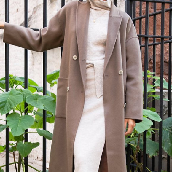 Aritzia Jackets & Blazers - NWT- ARITZIA Wilfred Bellevue Coat- M- Dark Toupe